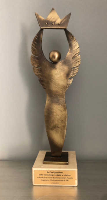 dr Grażyna Bem - Lider naturalnego wyglądu w estetyce w konkursie Polish Businesswomen Awards magazynu 